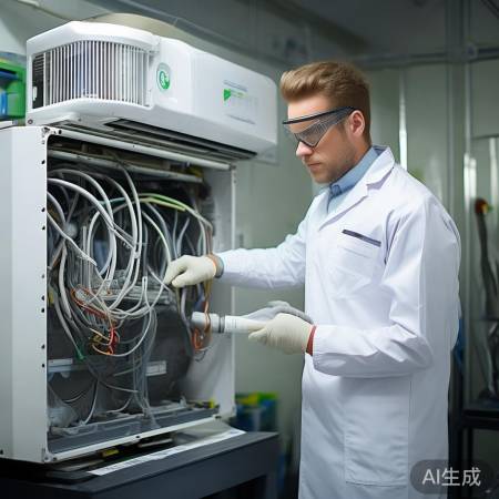 检查空调环保制冷剂
