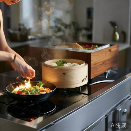 集成灶隔板，烹饪更高效