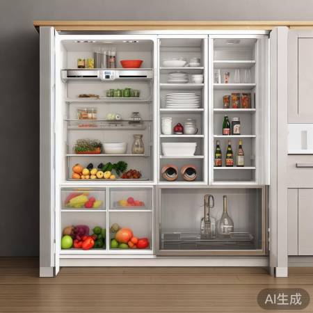 多功能餐边柜冰箱