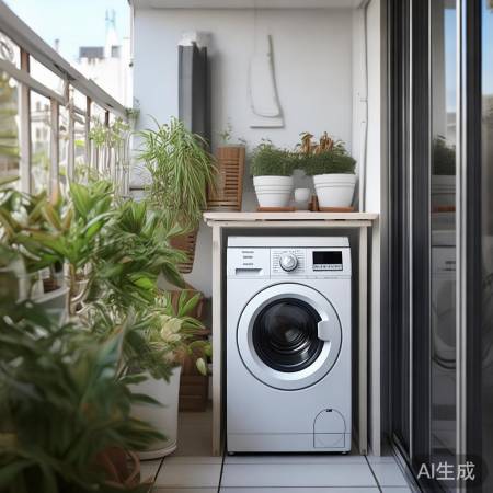 阳台洗衣机摆放，提升生活品质