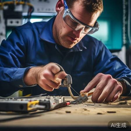 剥去绝缘层，露出金属芯