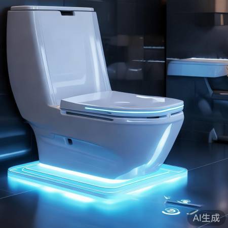 智能家居马桶，无线充电无需插座