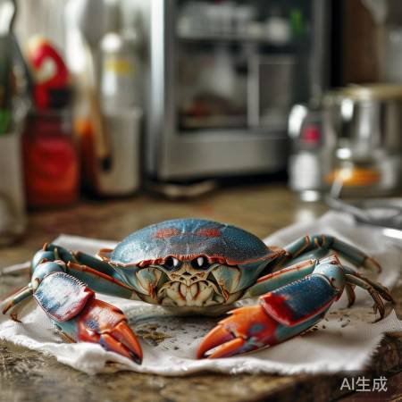 螃蟹勿直放冰箱，需室温保湿