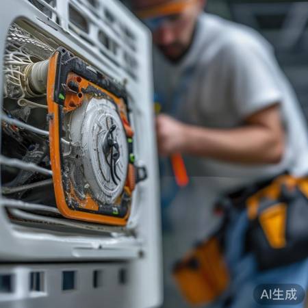 空调外机嗡嗡声，电容需检查