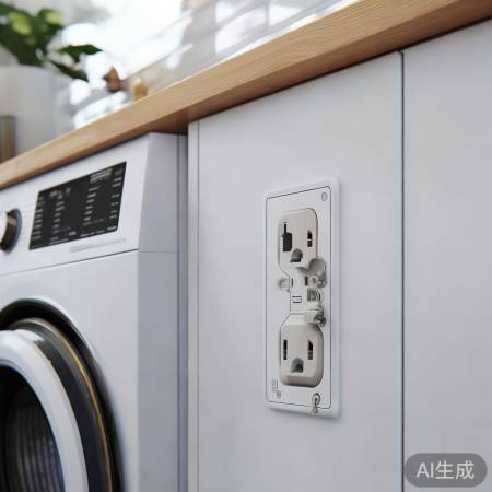 洗衣机需近电源插，安全使用无忧