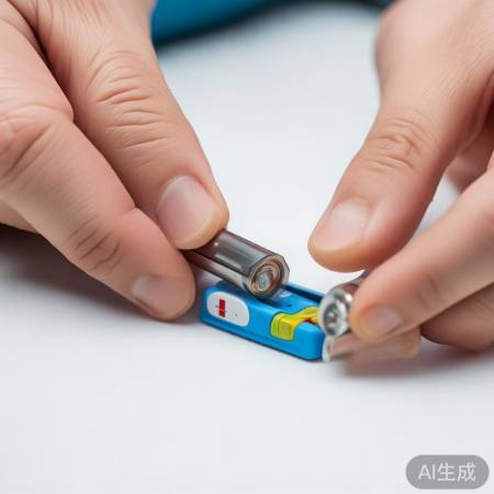 新旧电池正负极对应，装回电池完