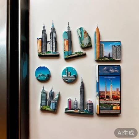 吉隆坡塔冰箱贴，知识地标两不误