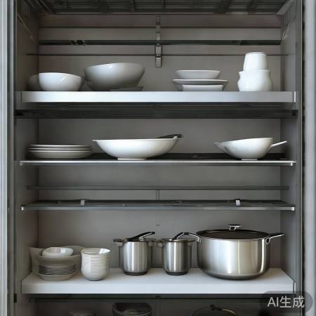 消毒柜分层设计，用途明确。