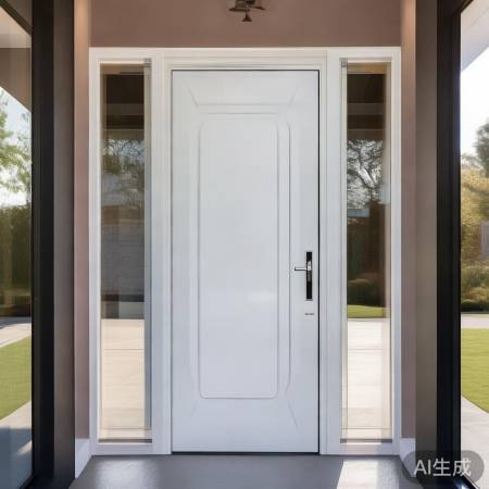 白色防盗门,美而安全