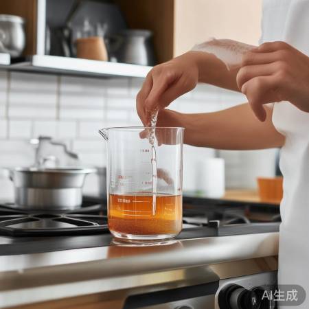 量杯垂直，灶内清洁，轻拿轻放