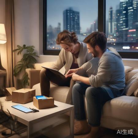 “家具电器,现买现得,快递上门