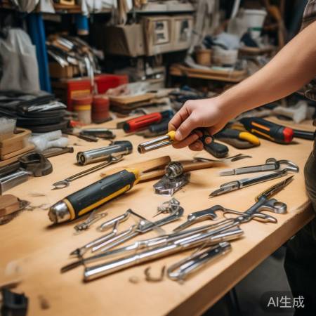 准备螺丝刀、扳手换锁体