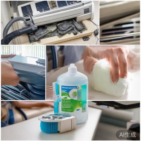 空调清洗技巧：湿布擦干，软刷洗