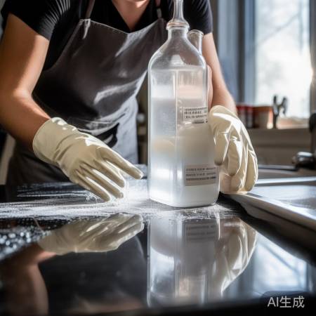 “黑壳清洁：醋苏打擦拭”