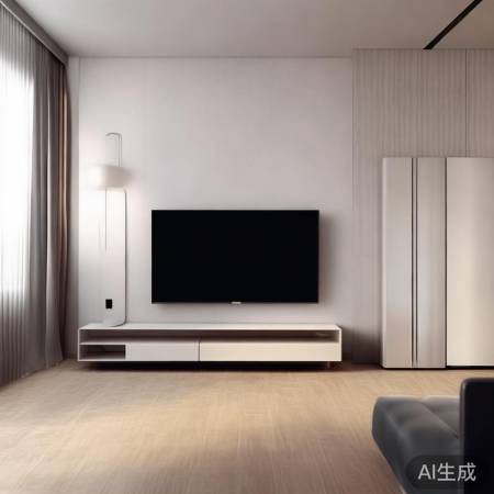 电视冰箱保持距离，光线适宜，柜