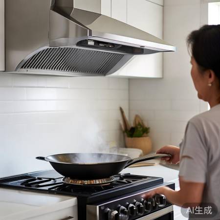 油烟机最佳距炒锅70-80cm
