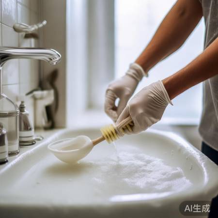 旧牙刷白醋洗马桶