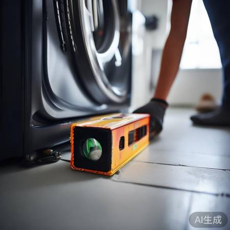 调整洗衣机至水平