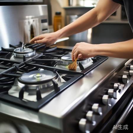 燃气灶保养解松手不出气