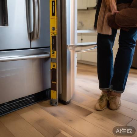 检查冰箱水平,调整脚垫