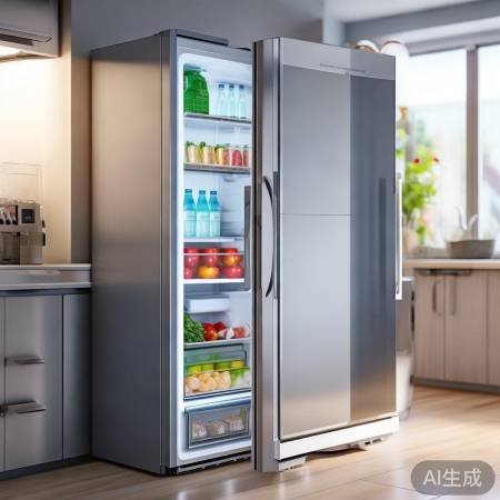 冰箱安装完毕,享清凉!