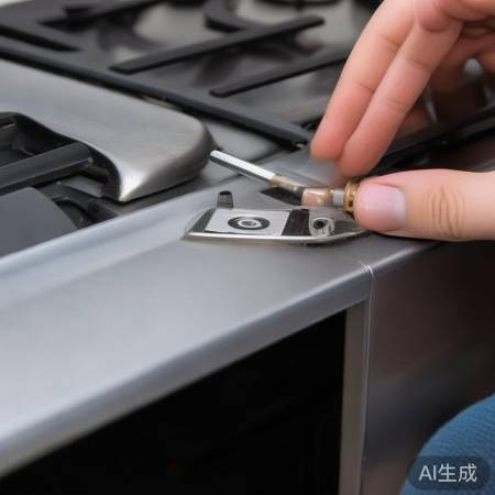 撬开卡扣取灶台面板