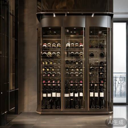 酒柜高度灵活，宜80-100c