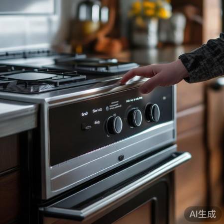 集成灶自动开启,选功能启动