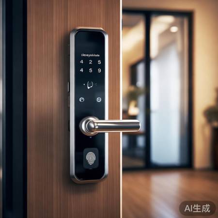 智能锁，一键锁门，指纹开锁