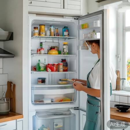 “冰箱定期清理,食品安全又整洁