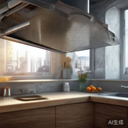 拆下油烟机过滤网