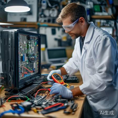 检查显示器电路板