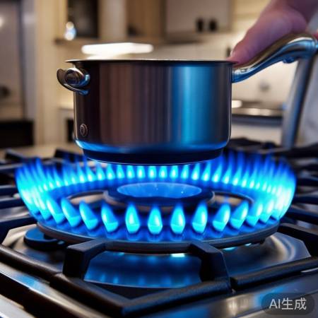 调整锅位，火焰均匀