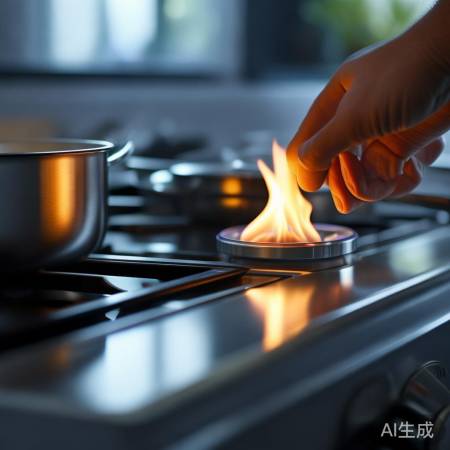 燃气灶点火旋钮操作